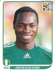 Onyekachi Apam Nigeria samolepka Panini World Cup 2010 #132